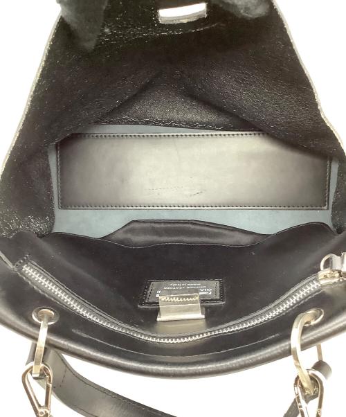 GIANNI CHIARINI（ジャンニ キアリーニ）GIANNI CHIARINI (ジャンニ キアリーニ) ショルダーバッグ ブラック×アイボリーの古着・服飾アイテム
