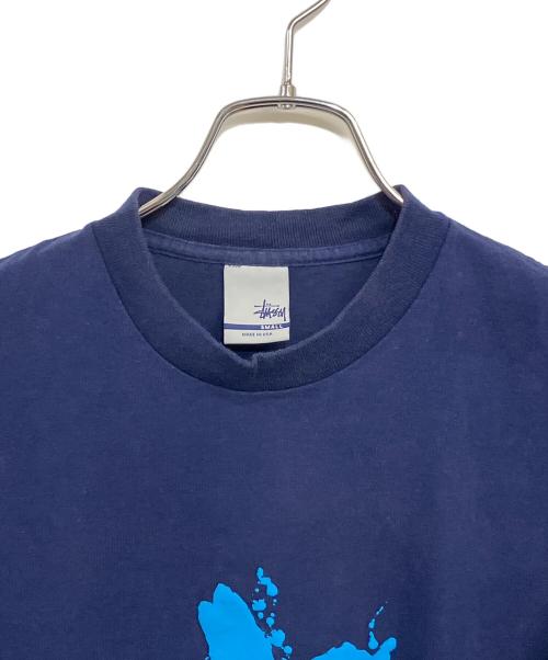 stussy（ステューシー）stussy (ステューシー) 00’sTシャツ ネイビー×スカイブルー サイズ:SIZE Sの古着・服飾アイテム