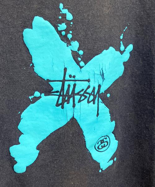 stussy（ステューシー）stussy (ステューシー) 00’sTシャツ ネイビー×スカイブルー サイズ:SIZE Sの古着・服飾アイテム