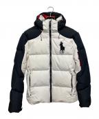 POLO RALPH LAURENポロ・ラルフローレン）の古着「BIG PONY DOWN JACKET」｜ホワイト×ブラック
