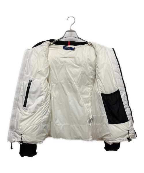 POLO RALPH LAUREN（ポロ・ラルフローレン）POLO RALPH LAUREN (ポロ・ラルフローレン) BIG PONY DOWN JACKET ホワイト×ブラック サイズ:SIZE US Sの古着・服飾アイテム