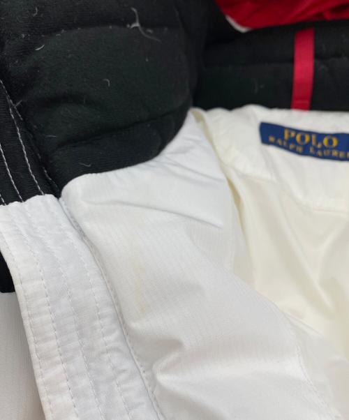 POLO RALPH LAUREN（ポロ・ラルフローレン）POLO RALPH LAUREN (ポロ・ラルフローレン) BIG PONY DOWN JACKET ホワイト×ブラック サイズ:SIZE US Sの古着・服飾アイテム