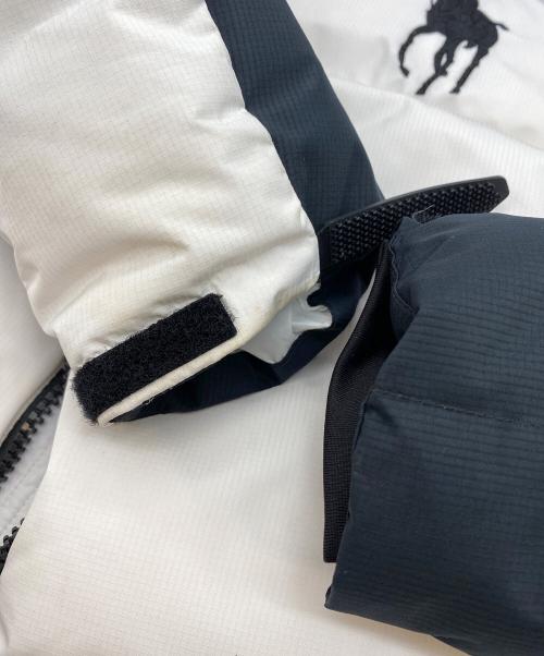 POLO RALPH LAUREN（ポロ・ラルフローレン）POLO RALPH LAUREN (ポロ・ラルフローレン) BIG PONY DOWN JACKET ホワイト×ブラック サイズ:SIZE US Sの古着・服飾アイテム