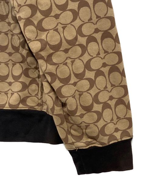 COACH（コーチ）COACH (コーチ) 2024 オールオーバーシグネチャージップフーディー ブラウン サイズ:LLの古着・服飾アイテム
