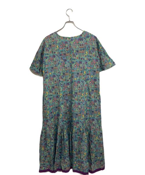 Jocomomola（ホコモモラ）Jocomomola (ホコモモラ) 半袖ワンピース ライトブルー サイズ:SIZE 40 (M)の古着・服飾アイテム