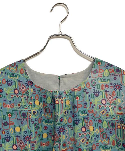 Jocomomola（ホコモモラ）Jocomomola (ホコモモラ) 半袖ワンピース ライトブルー サイズ:SIZE 40 (M)の古着・服飾アイテム