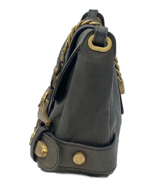 JIMMY CHOO（ジミーチュウ）JIMMY CHOO (ジミーチュウ) ハンドバッグ ブラックの古着・服飾アイテム