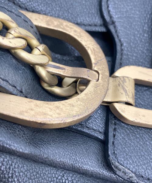 JIMMY CHOO（ジミーチュウ）JIMMY CHOO (ジミーチュウ) ハンドバッグ ブラックの古着・服飾アイテム