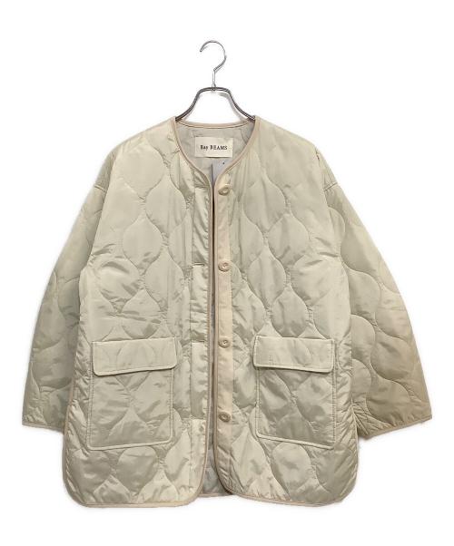 RAY BEAMS（レイ ビームス）RAY BEAMS (レイ ビームス) キルティングノーカラーブルゾン オフホワイト サイズ:SIZE 0 未使用品の古着・服飾アイテム