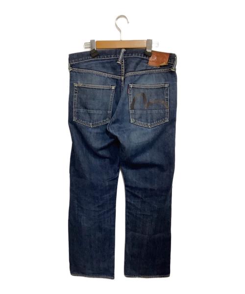 EVISU（エヴィス）EVISU (エヴィス) No.2 LOT2000 黒カモメ デニム インディゴ サイズ:SIZE 86cm (W34)の古着・服飾アイテム