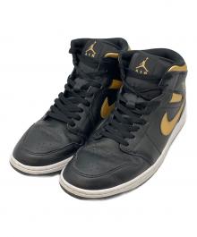 NIKE（ナイキ）の古着「Air Jordan 1 Mid」｜ブラック×ゴールド