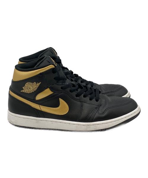 NIKE（ナイキ）NIKE (ナイキ) Air Jordan 1 Mid ブラック×ゴールド サイズ:SIZE 29cmの古着・服飾アイテム
