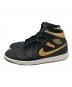 NIKE (ナイキ) Air Jordan 1 Mid ブラック×ゴールド サイズ:SIZE 29cm：7000円