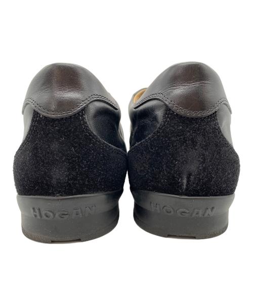 HOGAN（ホーガン）HOGAN (ホーガン) レザースニーカー ブラック サイズ:SIZE 8.5/US10の古着・服飾アイテム