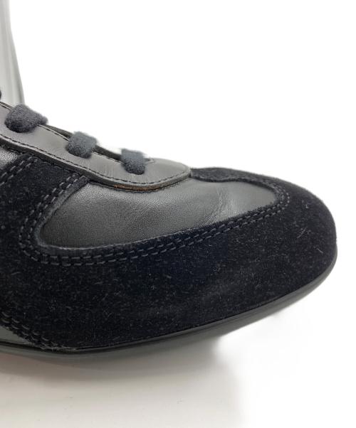 HOGAN（ホーガン）HOGAN (ホーガン) レザースニーカー ブラック サイズ:SIZE 8.5/US10の古着・服飾アイテム