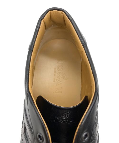 HOGAN（ホーガン）HOGAN (ホーガン) レザースニーカー ブラック サイズ:SIZE 8.5/US10の古着・服飾アイテム