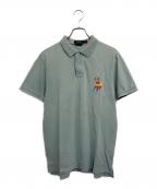 POLO RALPH LAURENポロ・ラルフローレン）の古着「ポロシャツ」｜ライトブルー×マルチカラーポニー