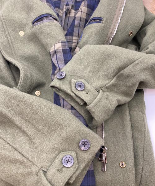 FRED PERRY（フレッドペリー）FRED PERRY (フレッドペリー) メルトンモッズコート グリーン サイズ:SIZE S (JP)の古着・服飾アイテム