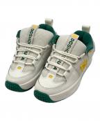 DC SHOESディーシーシューズ）の古着「LYNX OG」｜ホワイト×グリーン×イエロー