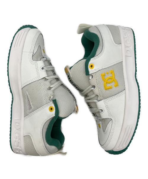 DC SHOES（ディーシーシューズ）DC SHOES (ディーシーシューズ) LYNX OG ホワイト×グリーン×イエロー サイズ:SIZE 26cm 未使用品の古着・服飾アイテム