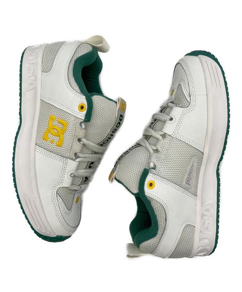 DC SHOES（ディーシーシューズ）DC SHOES (ディーシーシューズ) LYNX OG ホワイト×グリーン×イエロー サイズ:SIZE 26cm 未使用品の古着・服飾アイテム