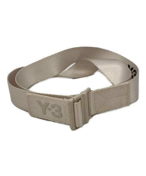 Y-3（ワイスリー）Y-3 (ワイスリー) CLSSSIC LOGO BELT ベージュの古着・服飾アイテム