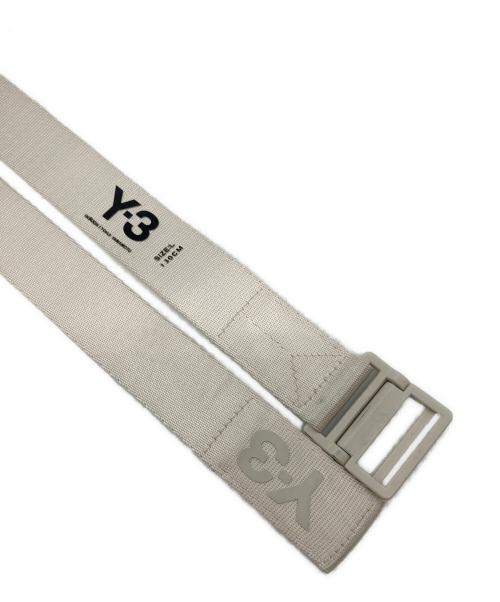 Y-3（ワイスリー）Y-3 (ワイスリー) CLSSSIC LOGO BELT ベージュの古着・服飾アイテム