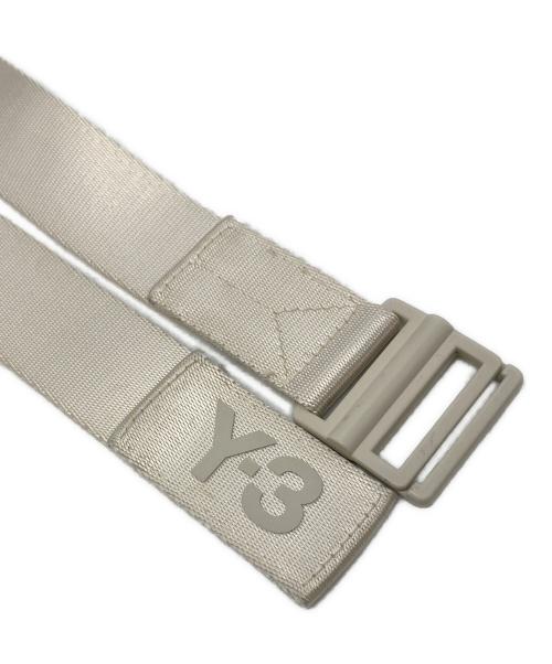 Y-3（ワイスリー）Y-3 (ワイスリー) CLSSSIC LOGO BELT ベージュの古着・服飾アイテム