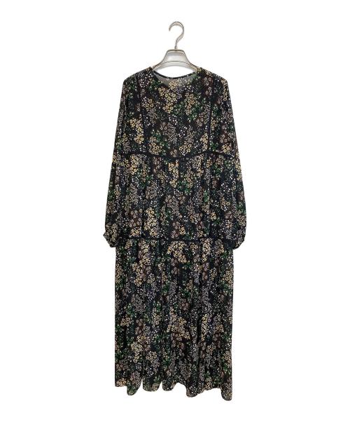 SLOBE IENA（スローブ イエナ）SLOBE IENA (スローブ イエナ) 25SS FLOWER PRINT ワンピース ブラック サイズ:SIZE 38の古着・服飾アイテム