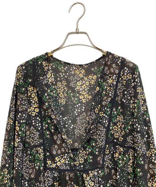 SLOBE IENA（スローブ イエナ）SLOBE IENA (スローブ イエナ) 25SS FLOWER PRINT ワンピース ブラック サイズ:SIZE 38の古着・服飾アイテム