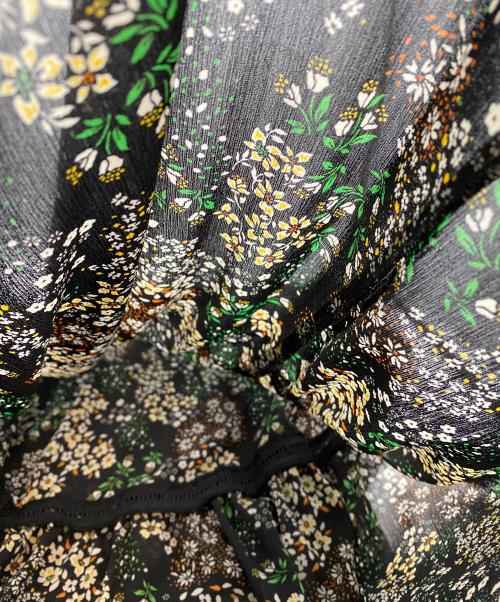 SLOBE IENA（スローブ イエナ）SLOBE IENA (スローブ イエナ) 25SS FLOWER PRINT ワンピース ブラック サイズ:SIZE 38の古着・服飾アイテム
