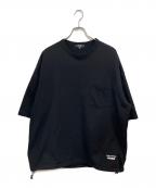 COMME des GARCONS HOMMEコムデギャルソン オム）の古着「25SS 綿天竺ポケットTシャツ」｜ブラック