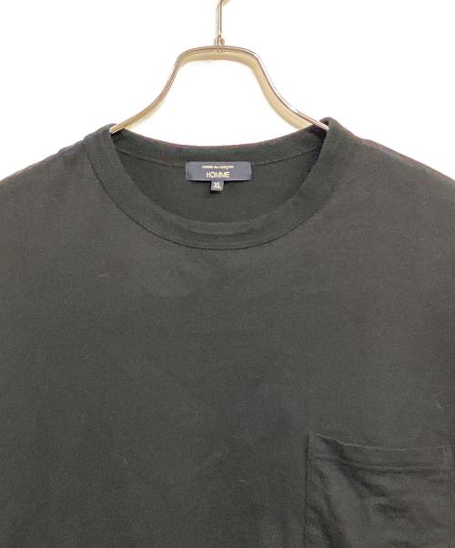 COMME des GARCONS HOMME（コムデギャルソン オム）COMME des GARCONS HOMME (コムデギャルソン オム) 25SS 綿天竺ポケットTシャツ ブラック サイズ:SIZE XLの古着・服飾アイテム