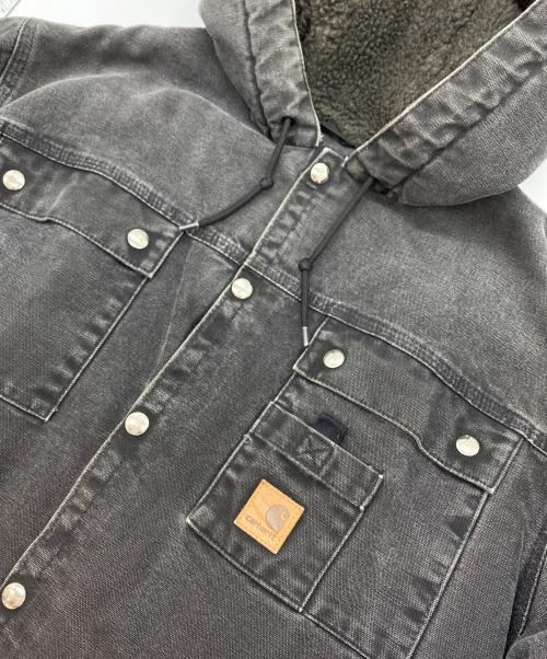 CarHartt（カーハート）CarHartt (カーハート) Sandstone Hooded Multi Pocket Jacket Sherpa Lined ブラック サイズ:SIZE LL (US L)の古着・服飾アイテム