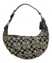 COACH（コーチ）の古着「signature one shoulder bag」｜ブラック