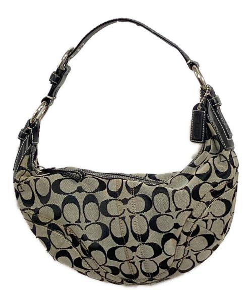 COACH（コーチ）COACH (コーチ) signature one shoulder bag ブラックの古着・服飾アイテム