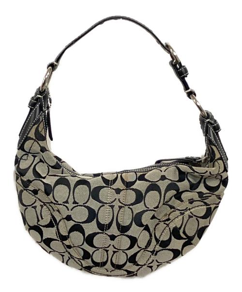 COACH（コーチ）COACH (コーチ) signature one shoulder bag ブラックの古着・服飾アイテム
