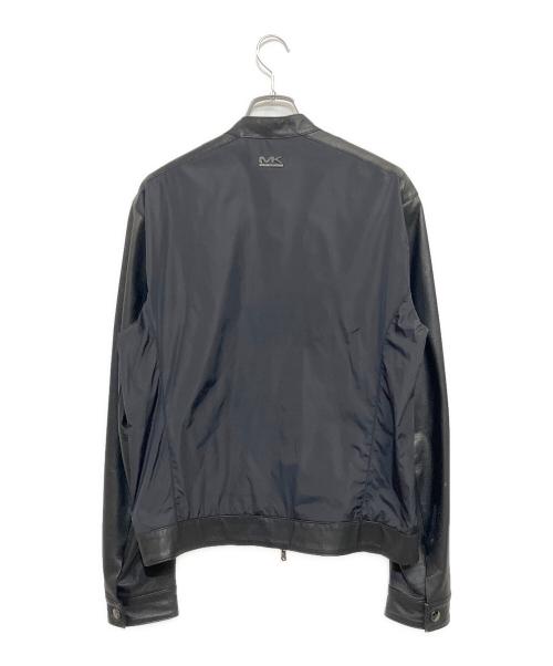 MICHAEL KORS（マイケルコース）MICHAEL KORS (マイケルコース) レザーコンビジャケット ブラック サイズ:SIZE L (US M)の古着・服飾アイテム