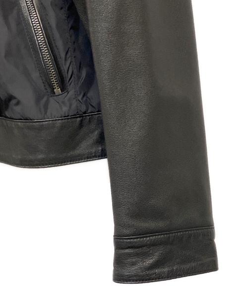MICHAEL KORS（マイケルコース）MICHAEL KORS (マイケルコース) レザーコンビジャケット ブラック サイズ:SIZE L (US M)の古着・服飾アイテム