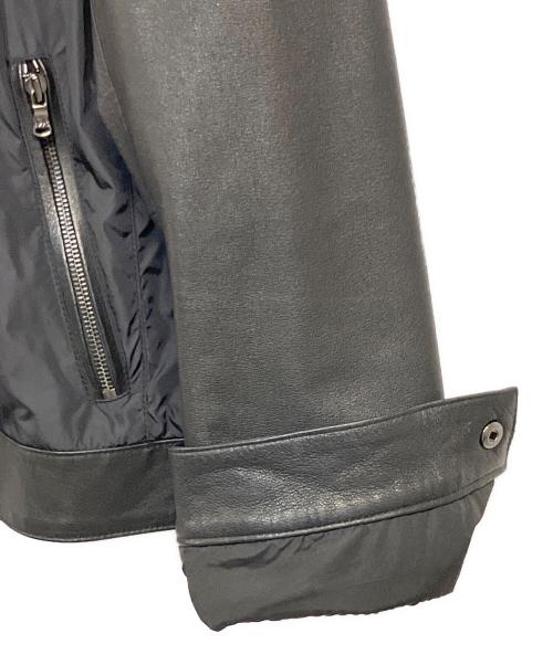MICHAEL KORS（マイケルコース）MICHAEL KORS (マイケルコース) レザーコンビジャケット ブラック サイズ:SIZE L (US M)の古着・服飾アイテム