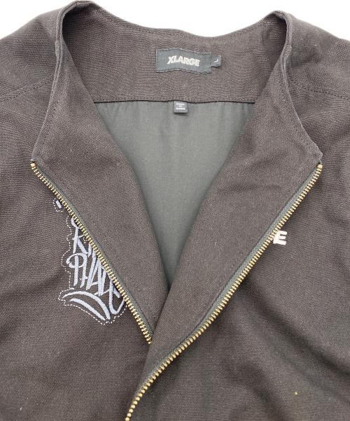 X-LARGE（エクストララージ）X-LARGE (エクストララージ) SHIRT KING PHADE (シャツキングフェイド) グラフィティダック地ベスト ブラック サイズ:SIZE Lの古着・服飾アイテム