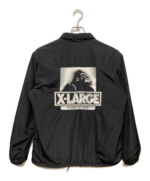X-LARGE（エクストララージ）X-LARGE (エクストララージ) コーチジャケット ブラック×グリーン サイズ:SIZE Lの古着・服飾アイテム