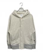 Champion REVERSE WEAVEチャンピオン リバース ウィーブ）の古着「スナップボタンパーカー」｜ライトグレー