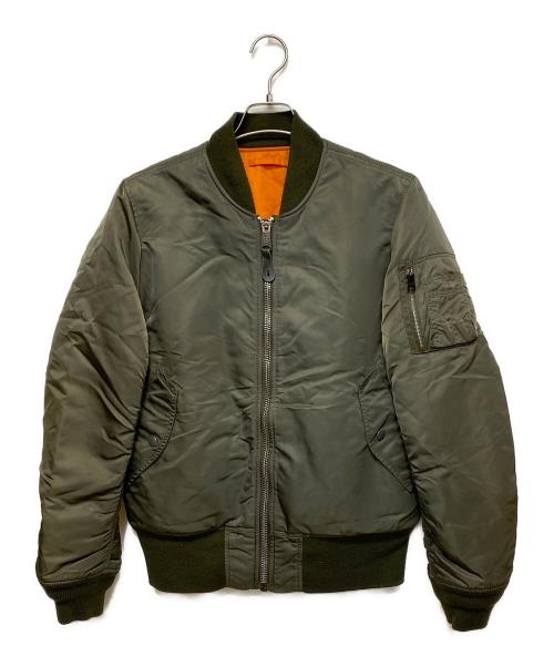 ALPHA（アルファ）ALPHA (アルファ) MA-1 ジャケット グリーン サイズ:SIZE Mの古着・服飾アイテム