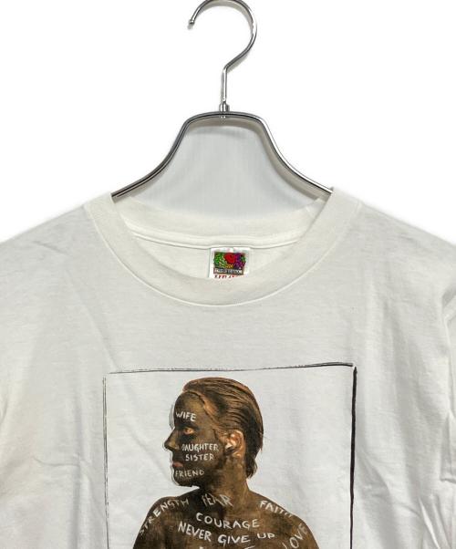 FRUIT OF THE LOOM（フルーツオブザルーム）FRUIT OF THE LOOM (フルーツオブザルーム) '90s ANNIE LEIBOVITZ TEE ホワイト サイズ:SIZE S相当 (キッズ14/16 150)の古着・服飾アイテム