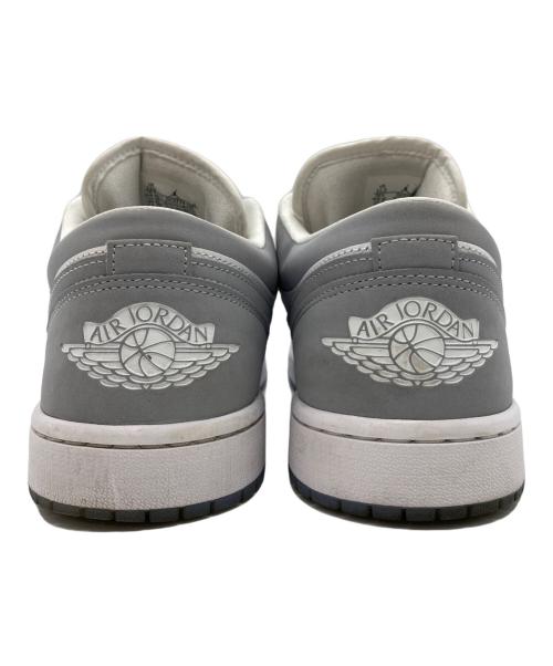 NIKE（ナイキ）NIKE (ナイキ) AIR JORDAN1 LOW ホワイト×グレー サイズ:SIZE 28.5cmの古着・服飾アイテム
