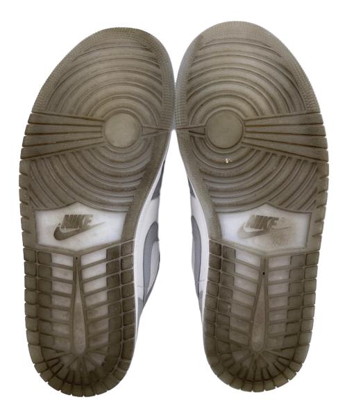 NIKE（ナイキ）NIKE (ナイキ) AIR JORDAN1 LOW ホワイト×グレー サイズ:SIZE 28.5cmの古着・服飾アイテム