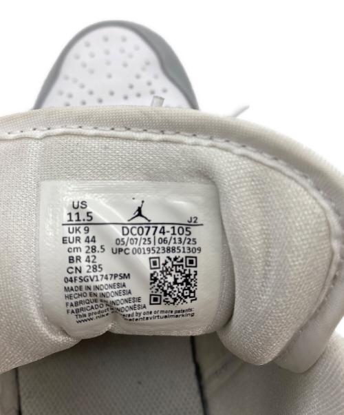 NIKE（ナイキ）NIKE (ナイキ) AIR JORDAN1 LOW ホワイト×グレー サイズ:SIZE 28.5cmの古着・服飾アイテム