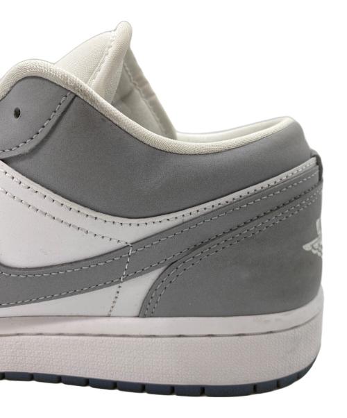 NIKE（ナイキ）NIKE (ナイキ) AIR JORDAN1 LOW ホワイト×グレー サイズ:SIZE 28.5cmの古着・服飾アイテム