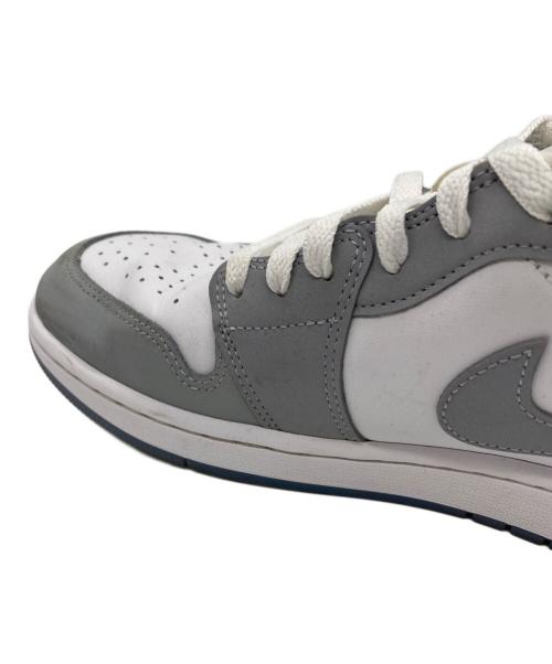 NIKE（ナイキ）NIKE (ナイキ) AIR JORDAN1 LOW ホワイト×グレー サイズ:SIZE 28.5cmの古着・服飾アイテム